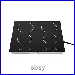 3000W Electric Ceramic Cooktop Built-In Sensor Touch-Control 9 Heating Levels