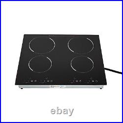 3000W Electric Ceramic Cooktop Built-In Sensor Touch-Control 9 Heating Levels US