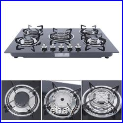 30Inch Built-in 5 Burner Cooktop Stove LPG/NG Gas Hob Countertop Tempered Glass 30Inch Built-in 5 Burner Cooktop Stove LPG/NG Gas Hob Countertop Tempered Glass