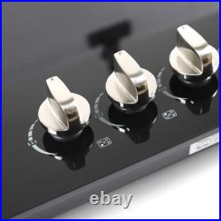 30Inch Built-in 5 Burner Cooktop Stove LPG/NG Gas Hob Countertop Tempered Glass