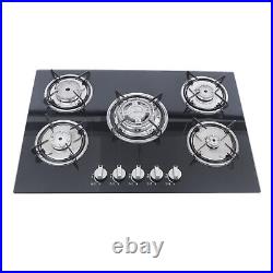 30Inch Built-in 5 Burner Cooktop Stove LPG/NG Gas Hob Countertop Tempered Glass 30Inch Built-in 5 Burner Cooktop Stove LPG/NG Gas Hob Countertop Tempered Glass