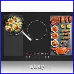 30X20 In Electric Induction Cooktop Built-in Stove Top 5 Burners Touch Control