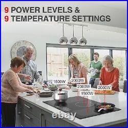 30X20 In Electric Induction Cooktop Built-in Stove Top 5 Burners Touch Control