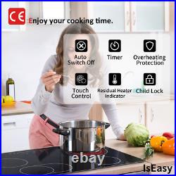 30in Electric Cooktop 4 Burners Ceramic Glass Stove Top Touch Control 7200W 30in Electric Cooktop 4 Burners Ceramic Glass Stove Top Touch Control 7200W