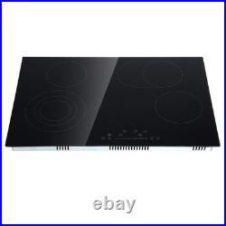 30in Electric Cooktop 4 Burners Ceramic Glass Stove Top Touch Control 7200W