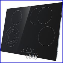 30in Electric Cooktop 4 Burners Ceramic Glass Stove Top Touch Control 7200W