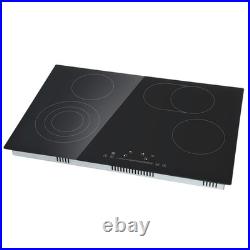 30in Electric Cooktop 4 Burners Ceramic Glass Stove Top Touch Control 7200W