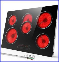 30inch 8400W Electric Radiant Cooktop 5 Burner Built-In Ceramic Glass Stove Top 30inch 8400W Electric Radiant Cooktop 5 Burner Built-In Ceramic Glass Stove Top