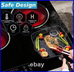 30inch 8400W Electric Radiant Cooktop 5 Burner Built-In Ceramic Glass Stove Top 30inch 8400W Electric Radiant Cooktop 5 Burner Built-In Ceramic Glass Stove Top