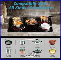 30inch 8400W Electric Radiant Cooktop 5 Burner Built-In Ceramic Glass Stove Top 30inch 8400W Electric Radiant Cooktop 5 Burner Built-In Ceramic Glass Stove Top