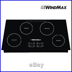 31.5 4 Zone Electric Induction Hob Touch Control Smooth Top Glass Plate Cooktop