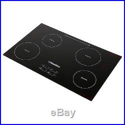 31.5 4 Zone Electric Induction Hob Touch Control Smooth Top Glass Plate Cooktop
