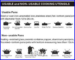 31.5 4 Zone Electric Induction Hob Touch Control Smooth Top Glass Plate Cooktop