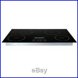 31.5 Electric Induction Cooktop & 4 Burners Smooth Surface Glass Plate Cooktops