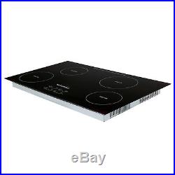 31.5 Electric Induction Cooktop & 4 Burners Smooth Surface Glass Plate Cooktops
