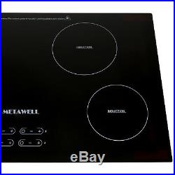 31.5 Electric Induction Cooktop & 4 Burners Smooth Surface Glass Plate Cooktops