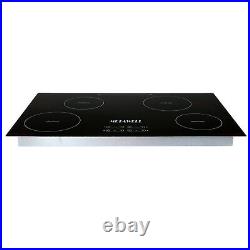 31.5 inch 240V Induction Hob 4 Burner Home Electric Cooktop Glass Plate Cooker