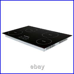 31.5 inch 240V Induction Hob 4 Burner Home Electric Cooktop Glass Plate Cooker