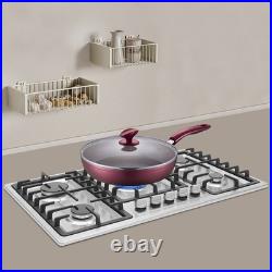 32 In Gas Cooktop Propane Gas Stove 5 Burner NG Drop-in Stainless Steel