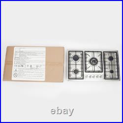 32 In Gas Cooktop Propane Gas Stove 5 Burner NG Drop-in Stainless Steel