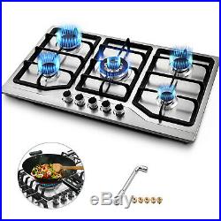 33.8 5 Burners LNG/LPG Gas Cooktops Cooker Built-In Stove Durability High Heat