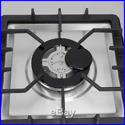34 Gas Cooktop 5 Burner Stainless Steel NG/LPG Conversion Cook Top Stove