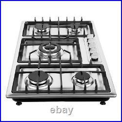 34 Gas Cooktop 5 Burners Built-in Gas Stove Top NG/LPG Kitchen Cooker Hob