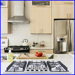 34 Gas Cooktop 5 Burners Built-in Gas Stove Top NG/LPG Kitchen Cooker Hob 34 Gas Cooktop 5 Burners Built-in Gas Stove Top NG/LPG Kitchen Cooker Hob