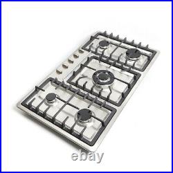 34 Inch Gas Cooktop, 5 Burners Built-in Gas Stove Top LPG/NG Kitchen Cooker