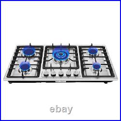 34 Inch Gas Cooktop 5 Burners Built-in Gas Stove Top NG LPG Kitchen Cooker Hob