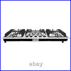 34 Inch Gas Cooktop 5 Burners Built-in Gas Stove Top NG LPG Kitchen Cooker Hob