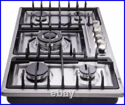 34 Stainless Steel Gas Cooktop 5 Burners