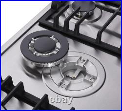 34 Stainless Steel Gas Cooktop 5 Burners