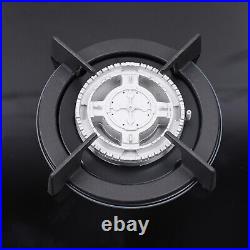 35.4 Gas Cooktop Stove Top 5 Burners Tempered Glass Built-In LPG/NG Gas Cooker