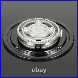 35.4 Gas Cooktop Stove Top 5 Burners Tempered Glass Built-In LPG/NG Gas Cooker