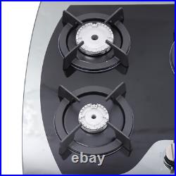 35 5 Burners Gas Stove Built-In Cooktop LPG/NG Stainless Steel Gas Hob Cooker