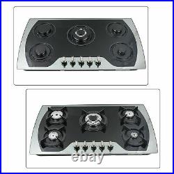 35 5 Burners Gas Stove Built-In Gas Cooktop Stainless Steel Natural Gas Propane
