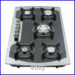 35 5 Burners Gas Stove Built-In Gas Cooktop Stainless Steel Natural Gas Propane