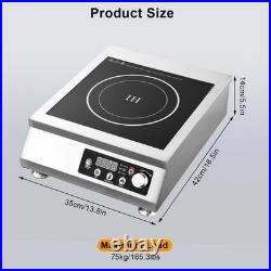 3500-5000W Induction Cooker Single Cooker Burner Stove Hot Plate Stainless Steel