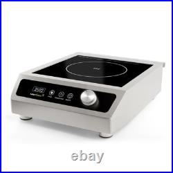 3500W 208V Induction Cooktop Commercial 3 Phase 24h Timer Electric Stove Large