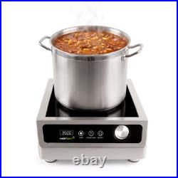 3500W 208V Induction Cooktop Commercial 3 Phase 24h Timer Electric Stove Large
