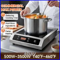 3500W Induction Cooker 14inch Commercial Electric Cooktop High Speed Heating New