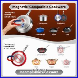 3500W Induction Cooker 14inch Commercial Electric Cooktop High Speed Heating New
