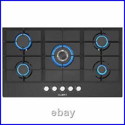 36 Built-in Gas Cooktop KUPPET QB5903 Gas Stove with 5 Booster Burners Black