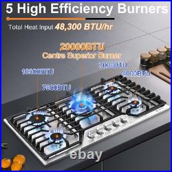 36 Built-in Gas Cooktop Stainless Steel SABAF Gas Stove Top NG/LPG 5 / 6 Burner 36 Built-in Gas Cooktop Stainless Steel SABAF Gas Stove Top NG/LPG 5 / 6 Burner