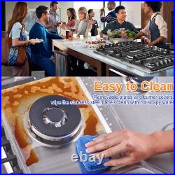 36 Gas Cooktop Built-in 5 Burner Stainless Steel SABAF Gas Stove Top NG/LPG 36 Gas Cooktop Built-in 5 Burner Stainless Steel SABAF Gas Stove Top NG/LPG