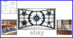 36 Gas Cooktop with 5 Sealed Burners Safe Flame Failure Protection Technology 36 Gas Cooktop with 5 Sealed Burners Safe Flame Failure Protection Technology