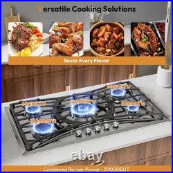 36 Gas Cooktop with 5 Sealed Burners Safe Flame Failure Protection Technology 36 Gas Cooktop with 5 Sealed Burners Safe Flame Failure Protection Technology