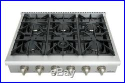 36 Gas Hob Gas Cooktop 6 Burners Built-In Stove Kitchen Easy Clean Gas Cooking