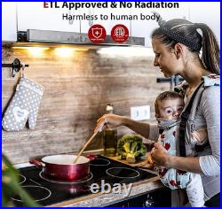 36 In. Electric Cooktop 5 Burners Stove Top ETL &FCC Certificated Ceramic Cooktop